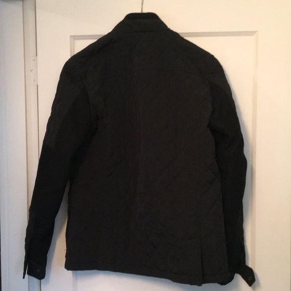 Black wool and quilted jacket - Picture 5 of 6